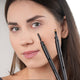Nanobrow Styling Brush wysuwany pędzelek do aplikacji kosmetyków + szczoteczka do czesania i modelowania brwi oraz rzęs