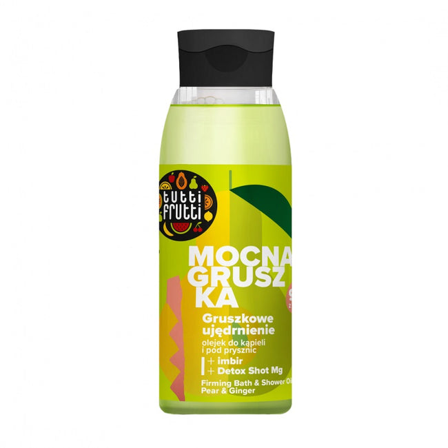 Farmona Tutti Frutti ujędrniający olejek do kąpieli i pod prysznic Gruszka i Imbir + Detox Shot Mg 400ml