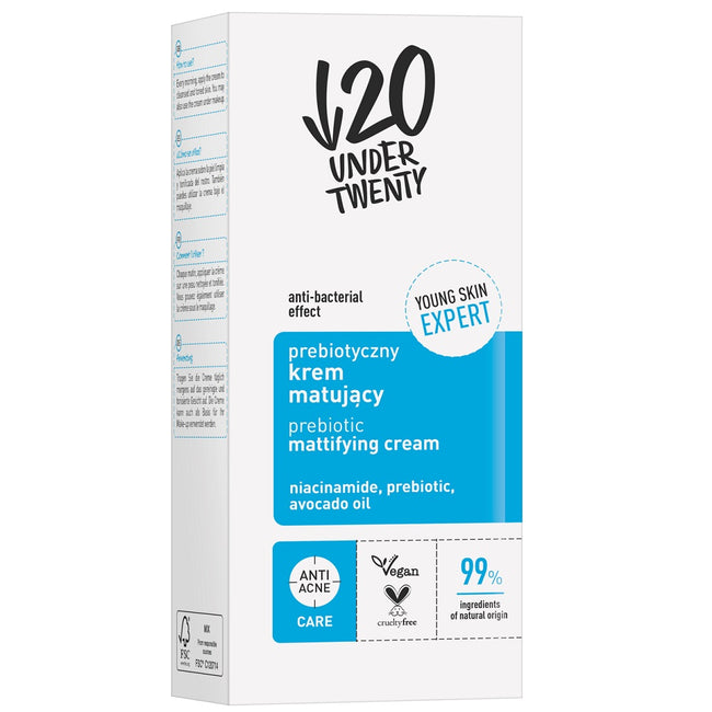Under Twenty Prebiotyczny krem matujący 50ml