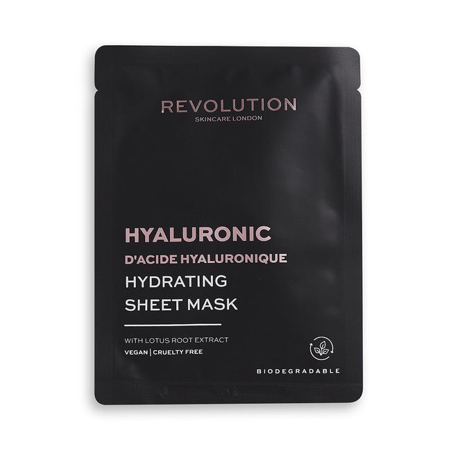 Revolution Skincare Hyaluronic Acid Hydrating Sheet Mask nawilżająca maseczka w płachcie z kwasem hialuronowym 5szt.