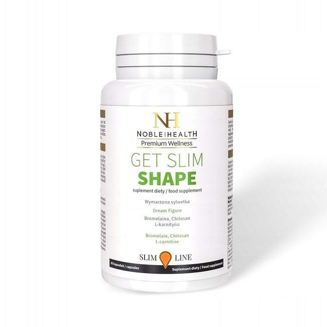 Noble Health Get Slim Shape suplement diety dla utrzymania prawidłowej masy ciała 30 kapsułek