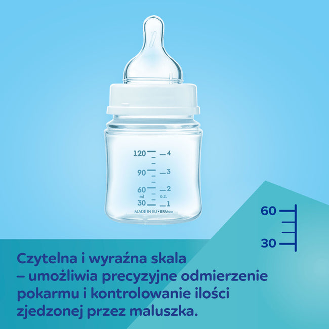 Canpol Babies EasyStart butelka szeroka antykolkowa Bonjour Paris Niebieska 240ml