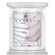 Kringle Candle Średnia świeca zapachowa z dwoma knotami Warm Cotton 411g