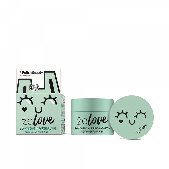 Floslek Żelove Nawilżenie Aloe Water Bomb 2in1 intensywnie nawilżający żel do pielęgnacji twarzy szyi i dekoltu 50ml