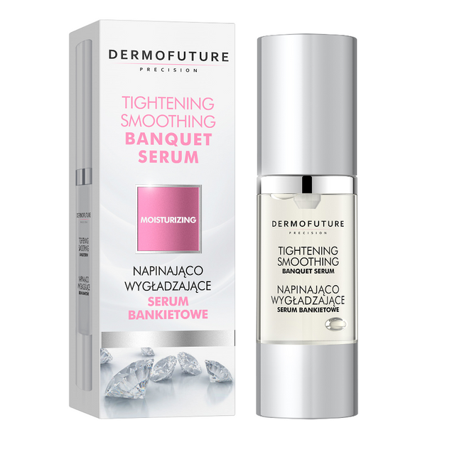 Dermofuture Moisturizing Tightening Smoothing Banquet Serum napinająco-wygładzające serum bankietowe do twarzy 30ml