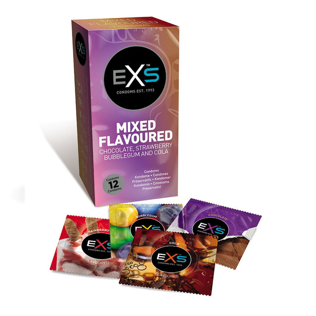 EXS Mixed Flavoured Condoms smakowe prezerwatywy 12szt.