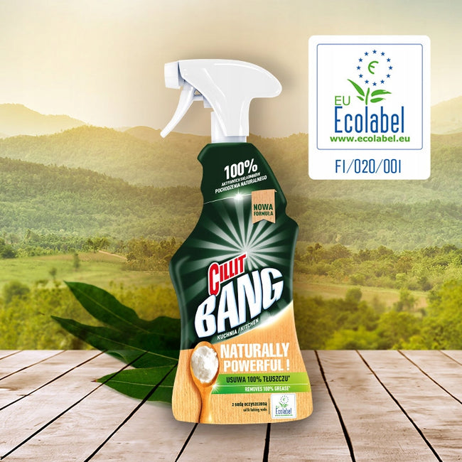 Cillit Bang Naturally Powerful spray czyszczący do kuchni z sodą oczyszczoną 750ml