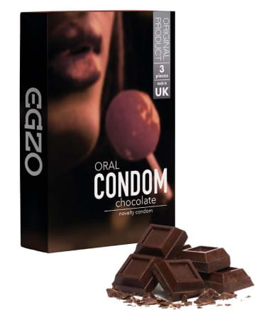 EGZO Oral Condom smakowe prezerwatywy Chocolate 3szt.