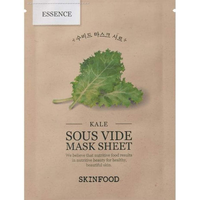 SKINFOOD Kale Sous Vide Mask Sheet odświeżająco-nawilżająca maseczka w płachcie 22g