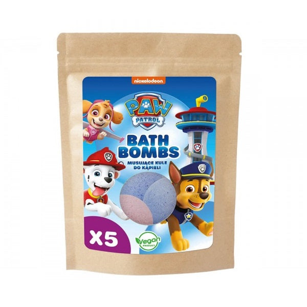 Psi Patrol Bath Bombs musujące kule do kąpieli 5x50g