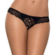 Obsessive Miamor Crotchless Thong stringi otwarte Black S/M