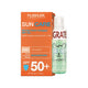 Floslek Sun Care Oil-free krem tonujący SPF50 skóra mieszana i tłusta 50ml + MISTLOVE łagodząca mgiełka ogórek aloes 30ml