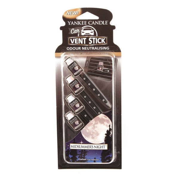 Yankee Candle Car Vent Stick odświeżacz do samochodu Midsummers Night 4szt.