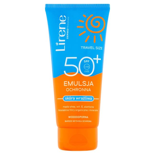 Lirene Sun Travel Size emulsja ochronna skóra wrażliwa SPF50 90ml