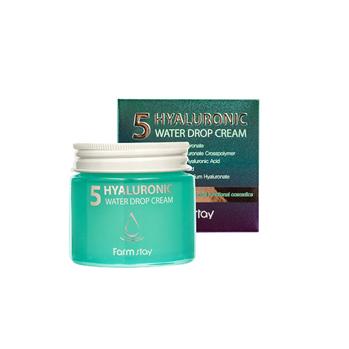 Farm Stay Hyaluronic Water Drop Cream krem do twarzy z kwasem hialuronowym 80ml